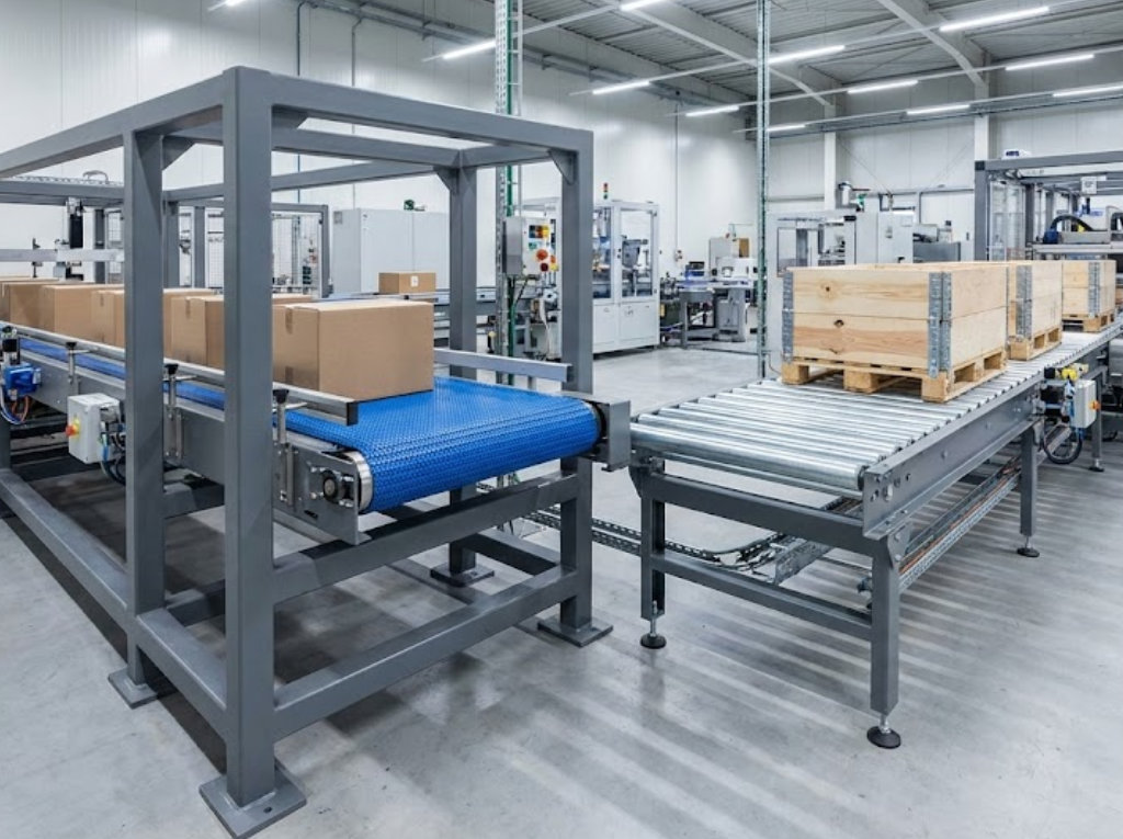 przenośniki taśmowe i rolkowe